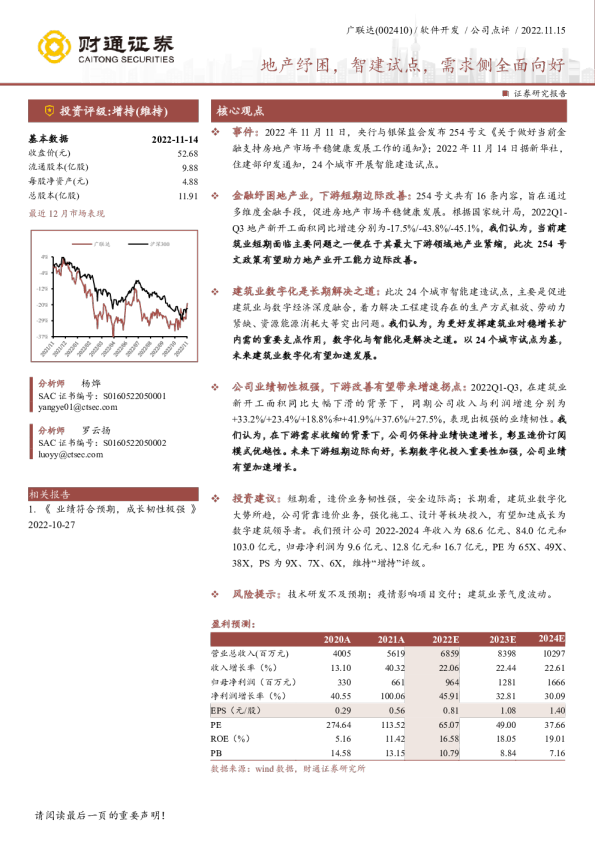 地产纾困，智建试点，需求侧全面向好