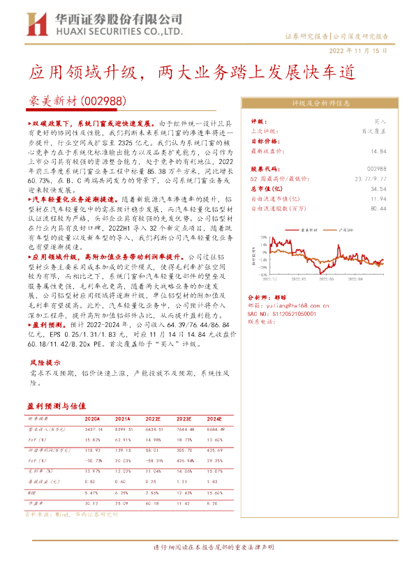 应用领域升级，两大业务踏上发展快车道