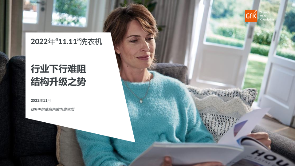 2022年洗衣机市场双11总结快报