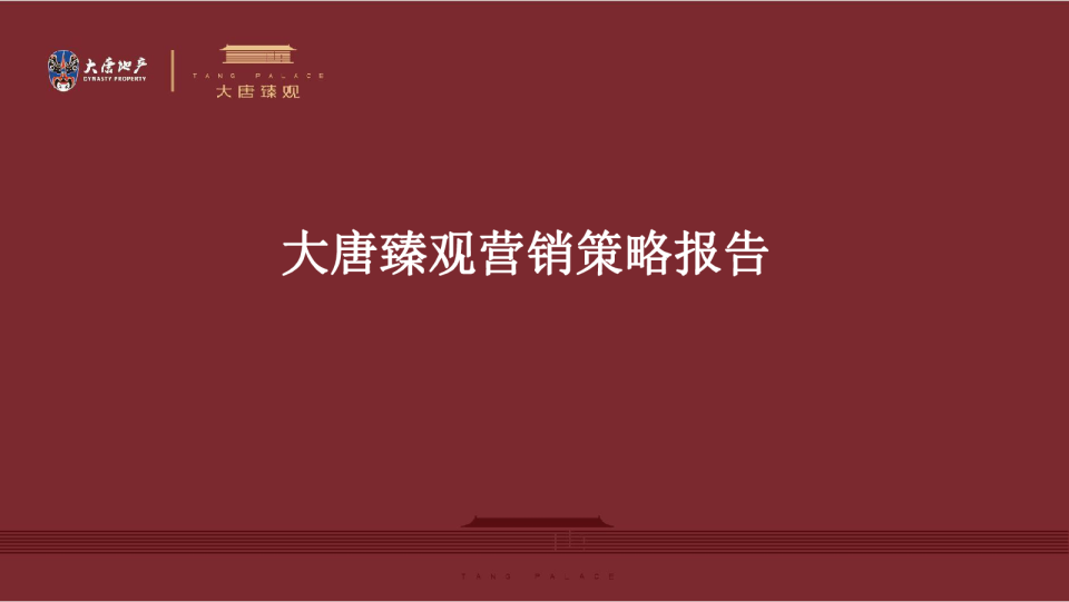 大唐臻观年度营销推广策略报告