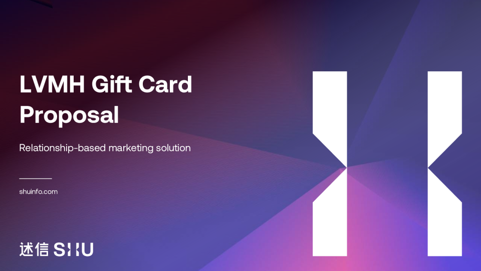 礼品卡LVMH Gift Card Proposal for brand