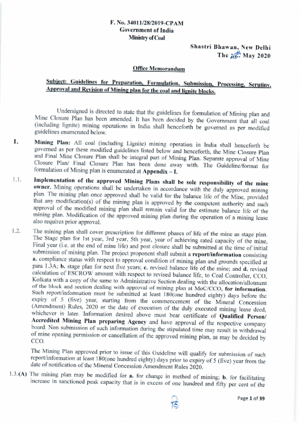 Guidelines for Preparation, Formulation, Submission, Processing, Scrutiny, Appro…