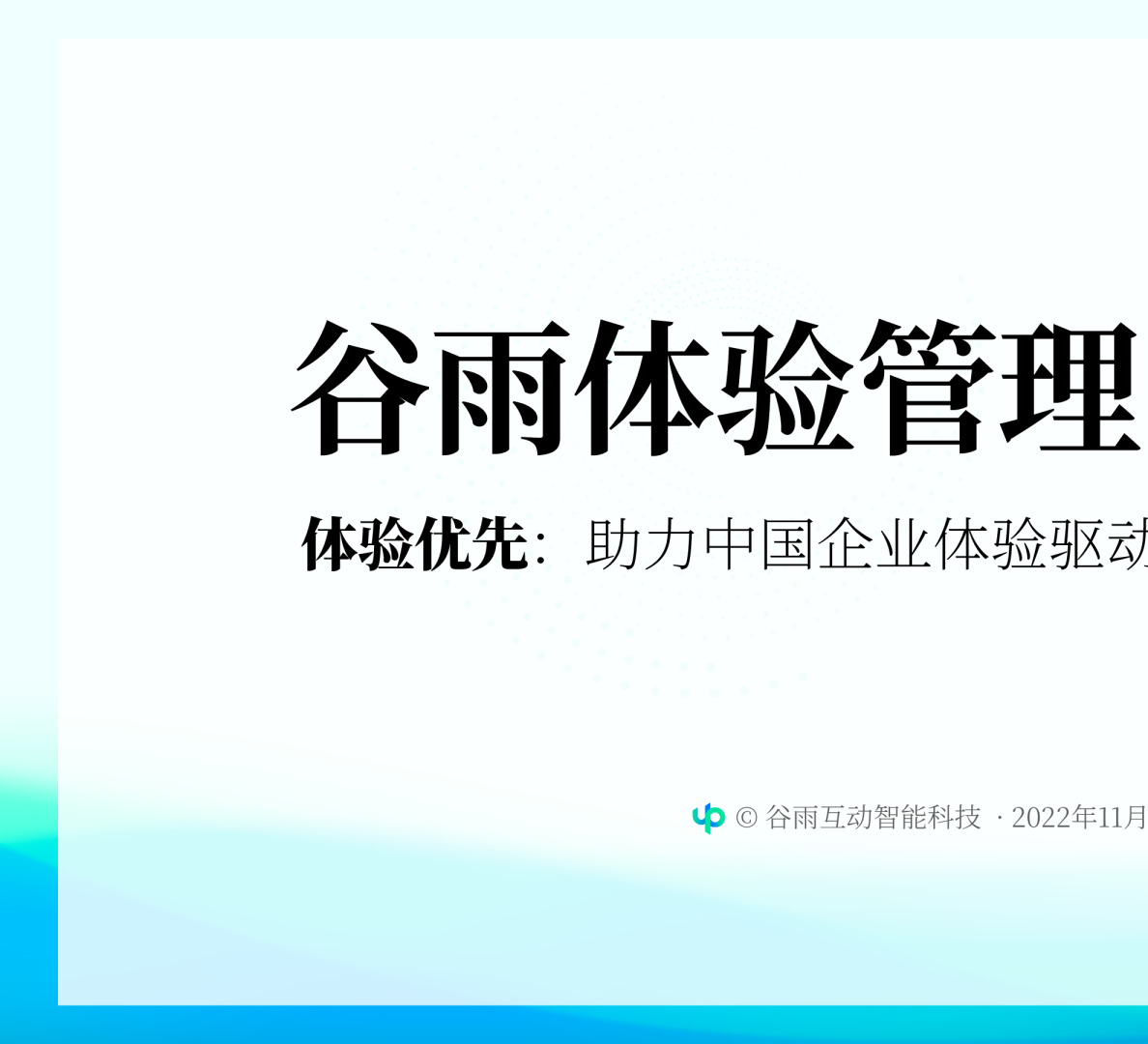 谷雨体验管理白皮书