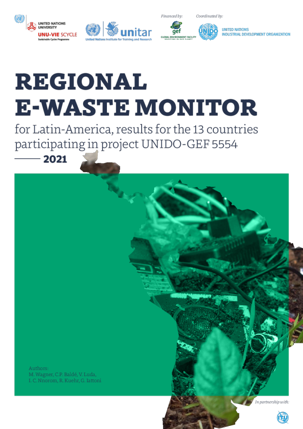 拉丁美洲区域电子废物监测，参与UNIDO-GEF项目的13个国家的结果