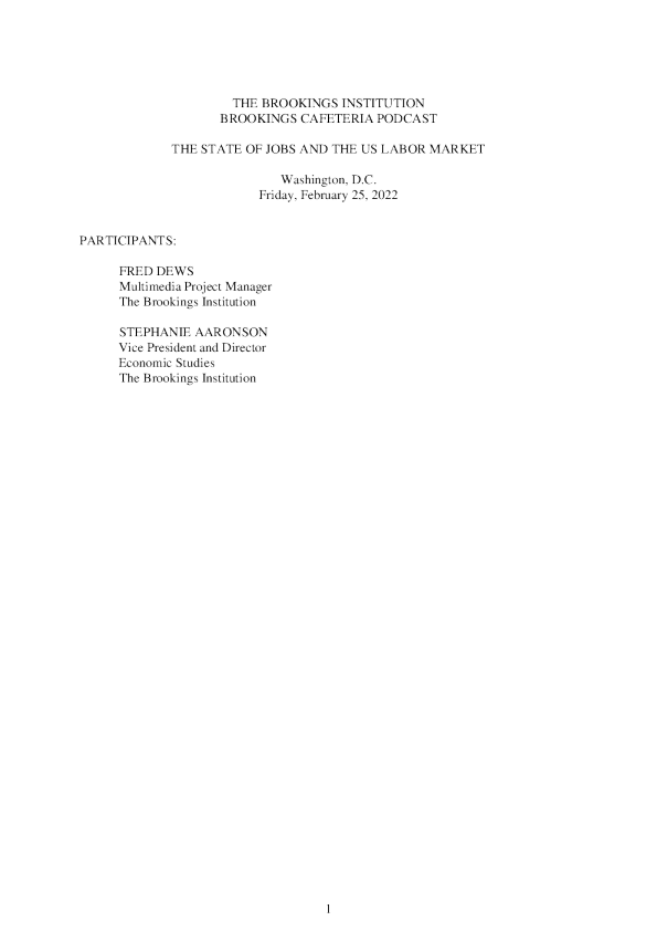 就业状况和美国劳动力市场英文版