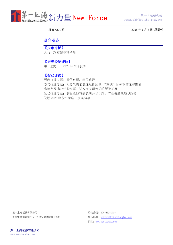 新力量New Force总第4204期