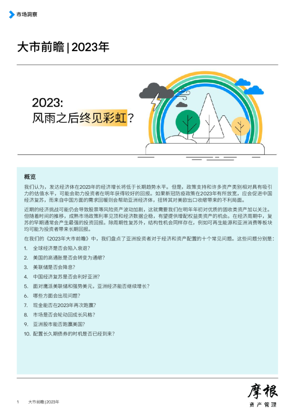 2023年大市前瞻