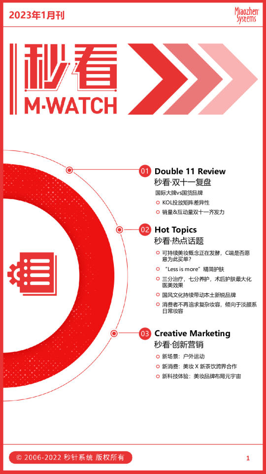 2023年1月刊秒看·美妆行业观察