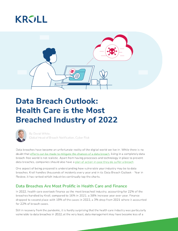 数据违规展望 ： 医疗保健是 2022 年最违规的行业