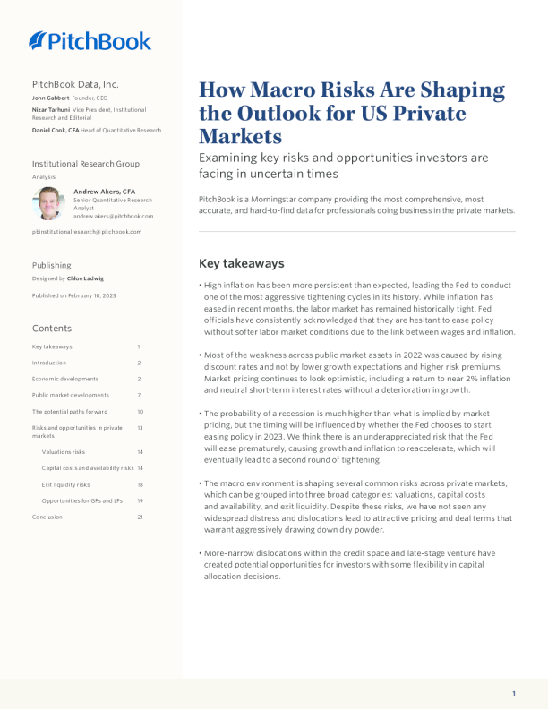 宏观风险如何影响美国私人市场的前景