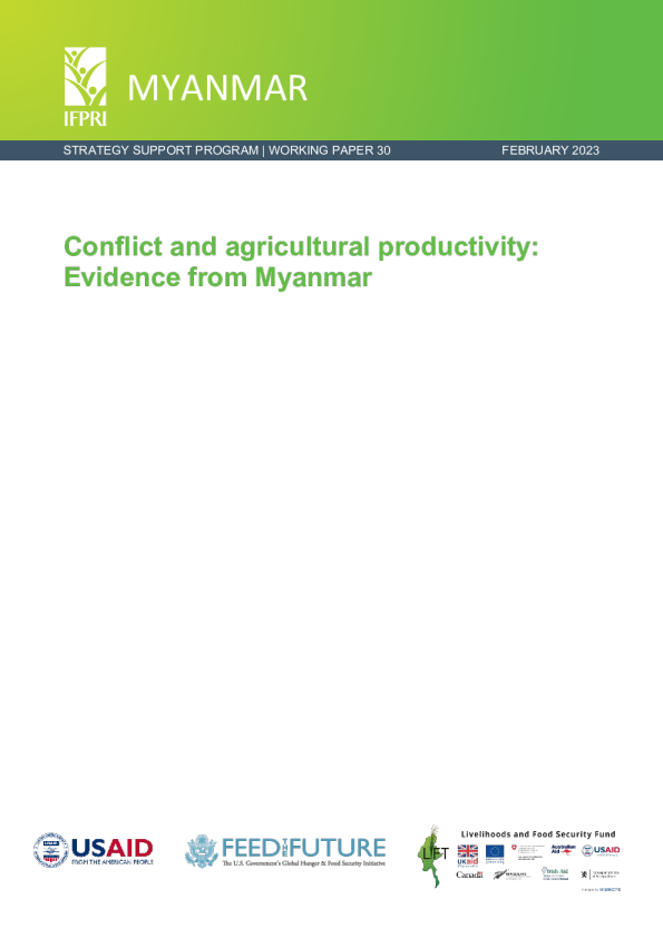 冲突与农业生产力：来自缅甸的证据