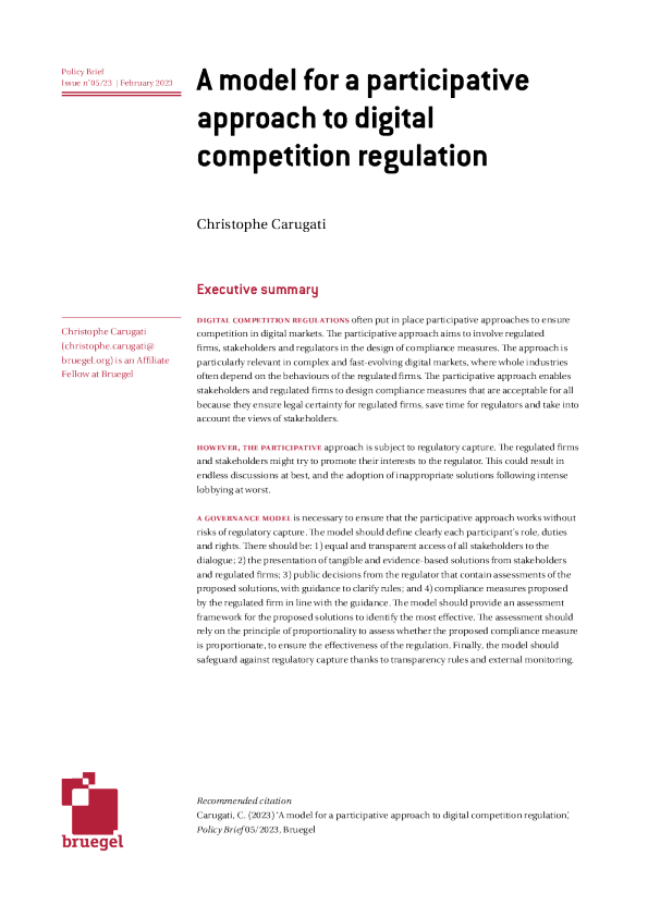数字竞争监管的参与式方法模型