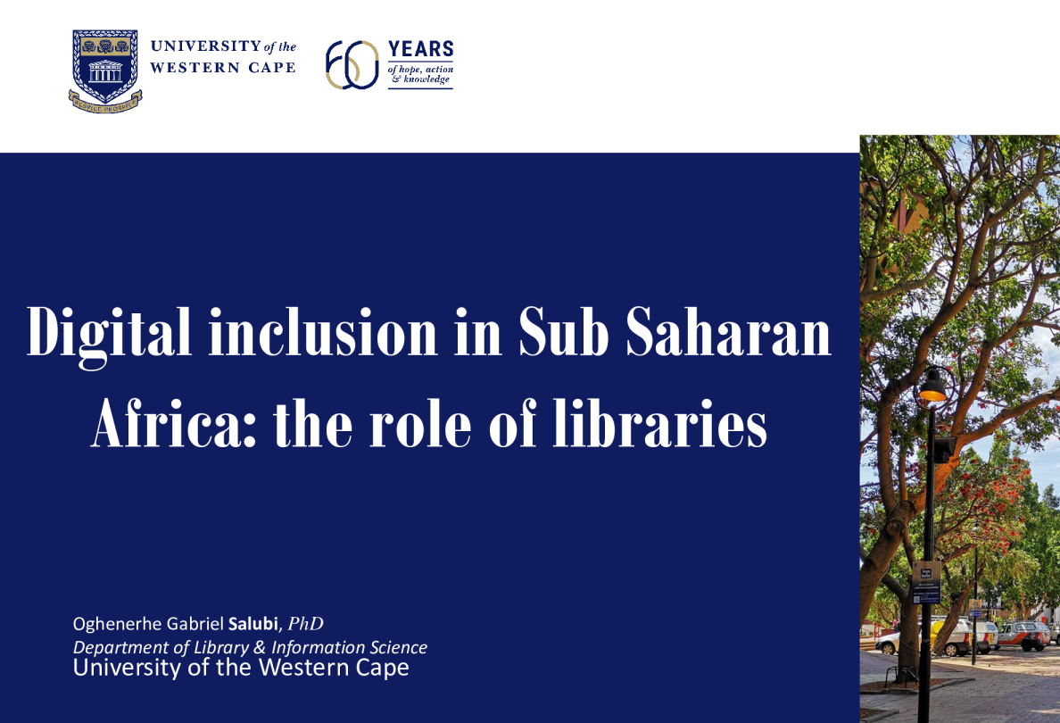 Libraries and digital inclusion in Africa - Webinar Presentations (Salubi Oghenere)