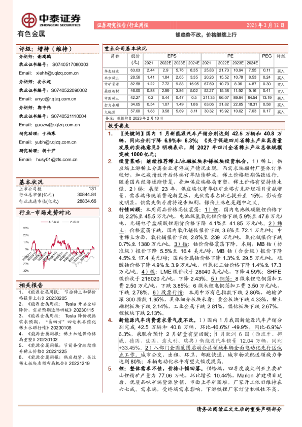 锑趋势不改，价格继续上行