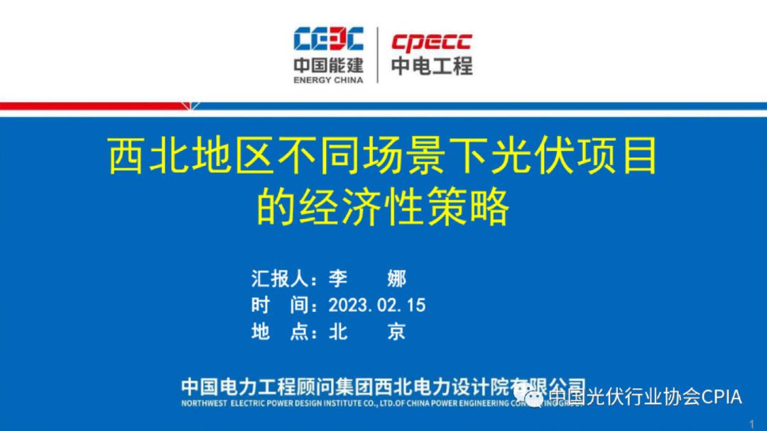 西北地区不同场景下光伏项目的经济性策略