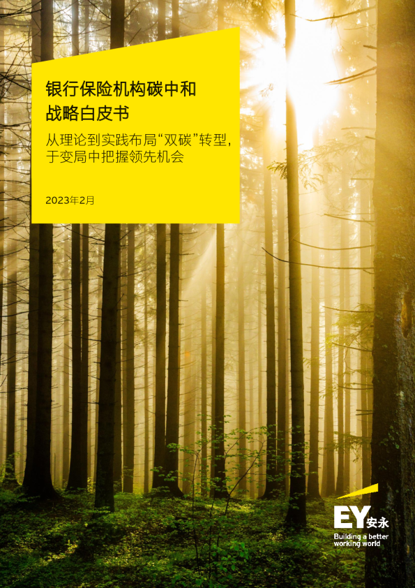 2023银行保险机构碳中和战略白皮书