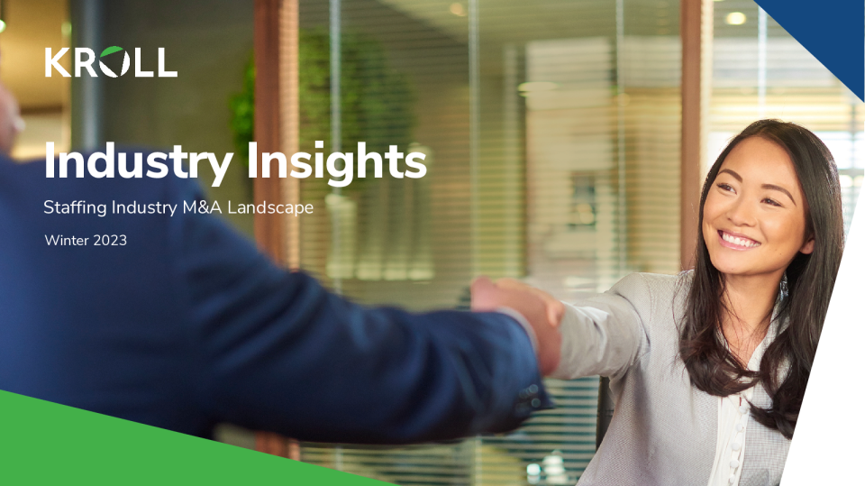 人员配备行业见解 - 2023 年冬季