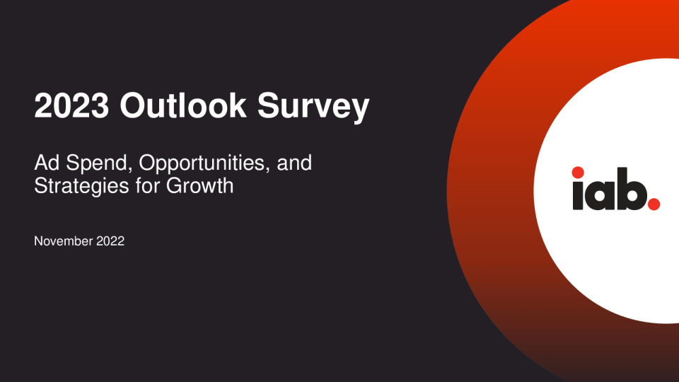 2023 年展望调查：广告支出、机会和增长策略