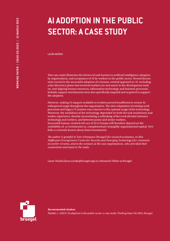 公共部门采用人工智能的案例研究