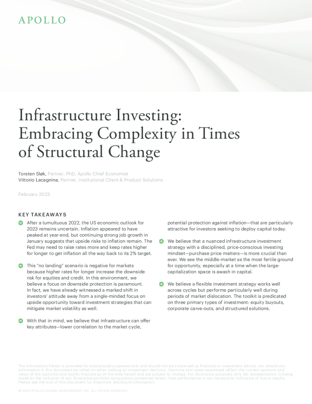 基础设施投资：在结构变革时代拥抱复杂性