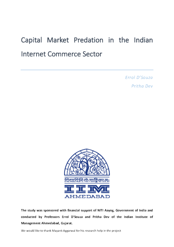 印度互联网商务领域的资本市场掠夺