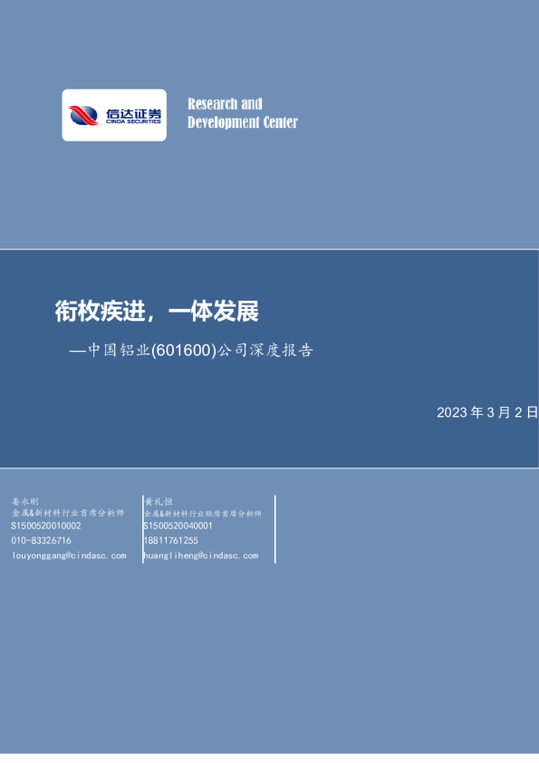 公司深度报告：衔枚疾进，一体发展