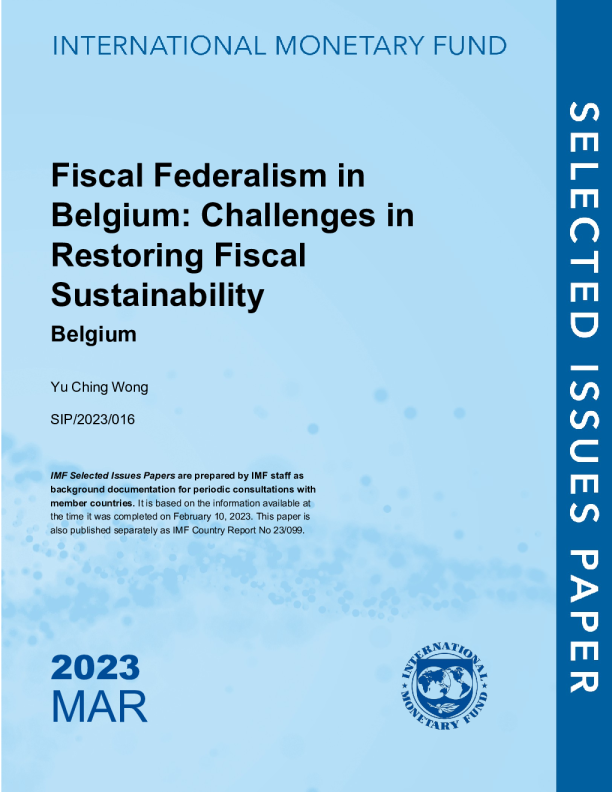 比利时的财政联邦制：恢复财政可持续性的挑战 比利时：比利时