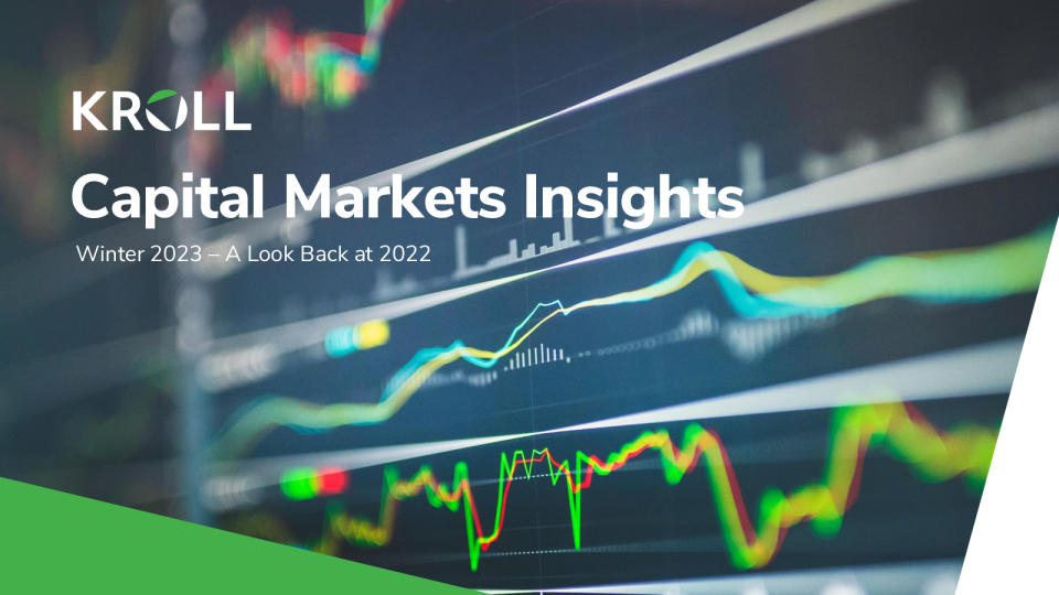 资本市场洞察 - 2023 年冬季 - 回顾 2022 年