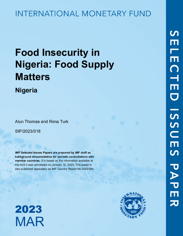 尼日利亚粮食不安全：粮食供应问题：尼日利亚