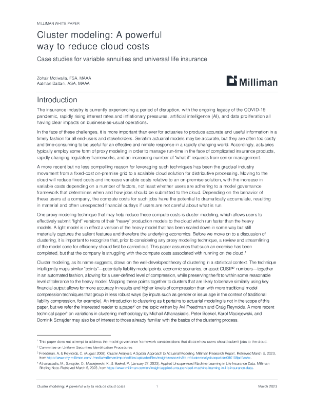 集群建模：降低云成本的强大方法