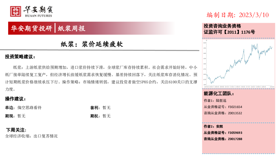 纸浆周报：浆价延续疲软