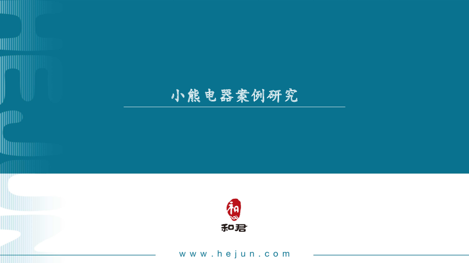 小家电行业案例研究