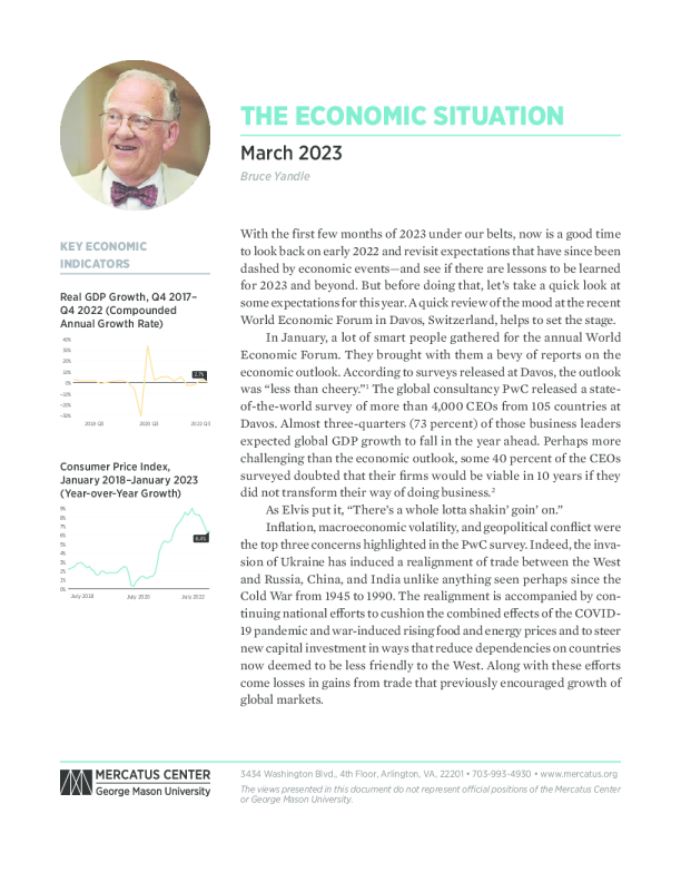 美国经济形势，2023年3月