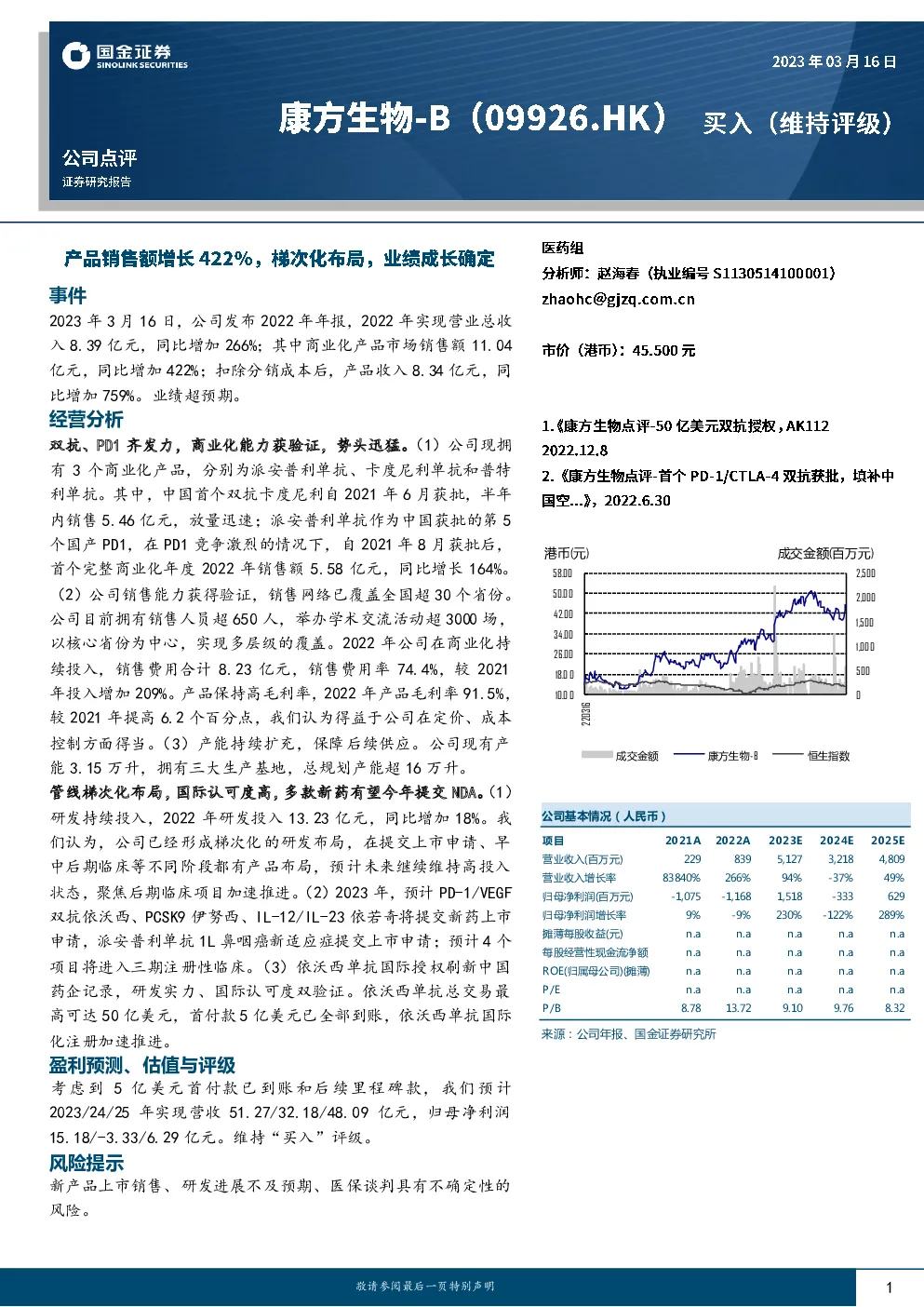 产品销售额增长422%，梯次化布局，业绩成长确定