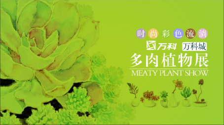 万科城多肉植物展活动方案