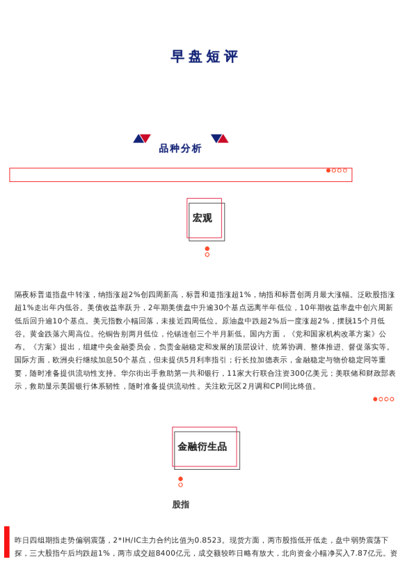 上海中期期货——早盘策略20230317