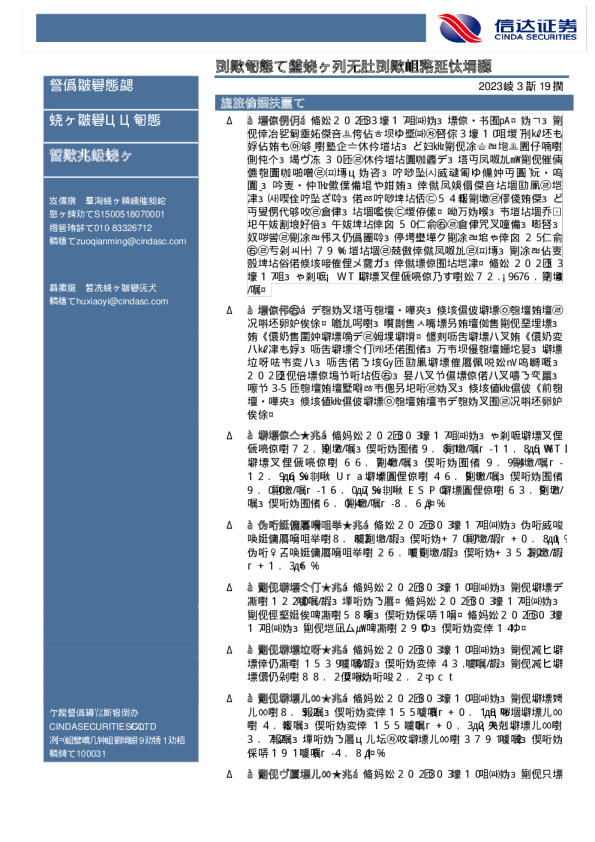 原油周报：银行业危机致原油市场恐慌大跌