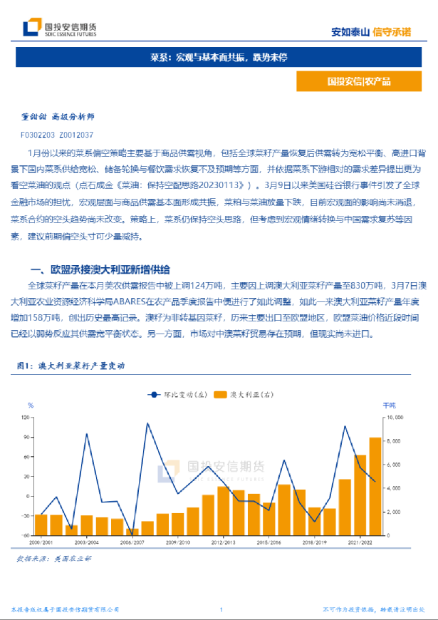 菜系：宏观与基本面共振，跌势未停