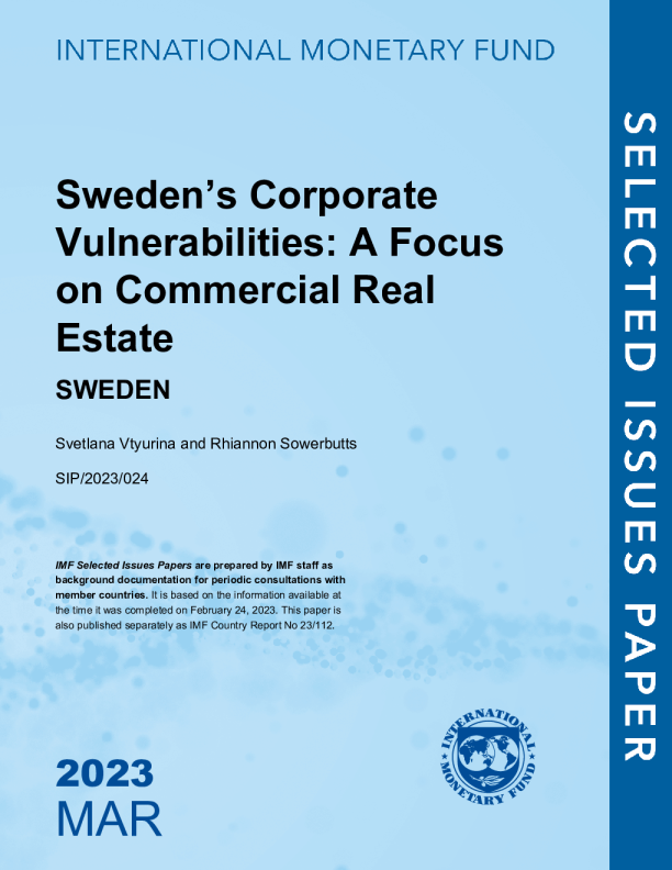 瑞典的企业脆弱性：关注商业房地产：瑞典