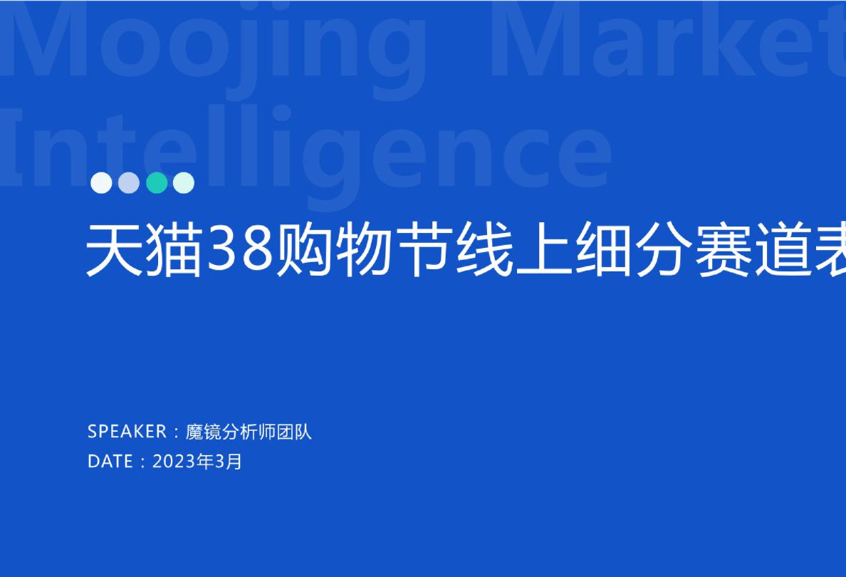 2023天猫38购物节细分赛道表现