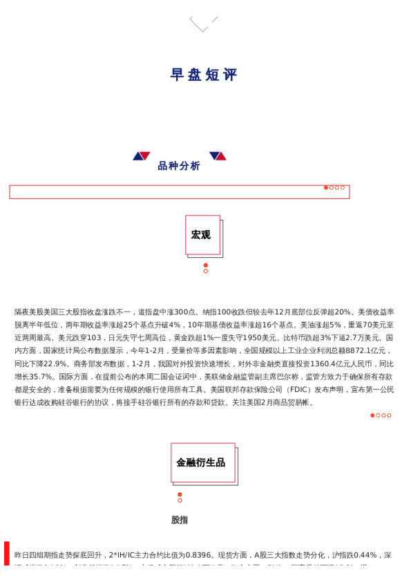 上海中期期货——早盘策略20230328