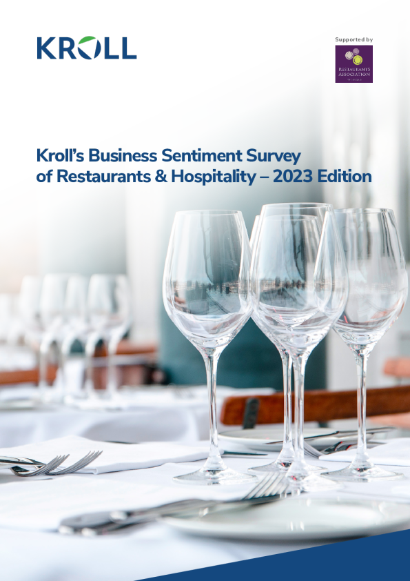 爱尔兰餐厅和酒店业务情绪调查 - 2023 版