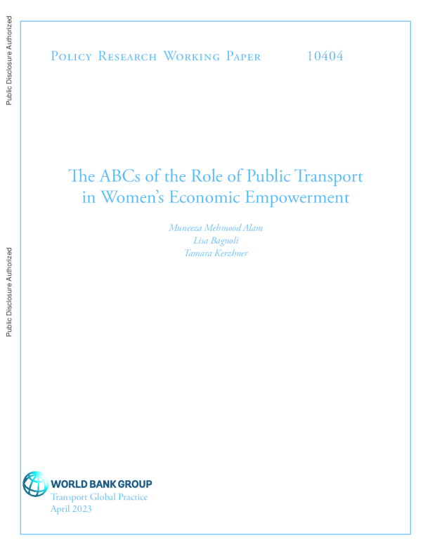 公共交通在妇女经济赋权中的作用ABC