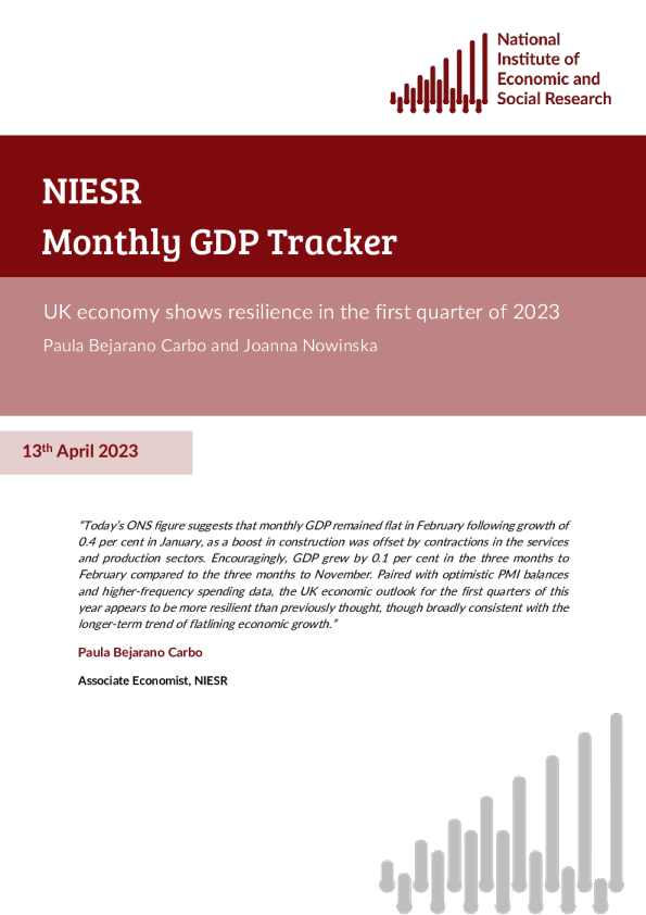 月度GDP跟踪英国经济在2023年第一季度表现出韧性