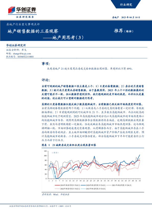 地产周思考（3）：地产销售数据的三层观察
