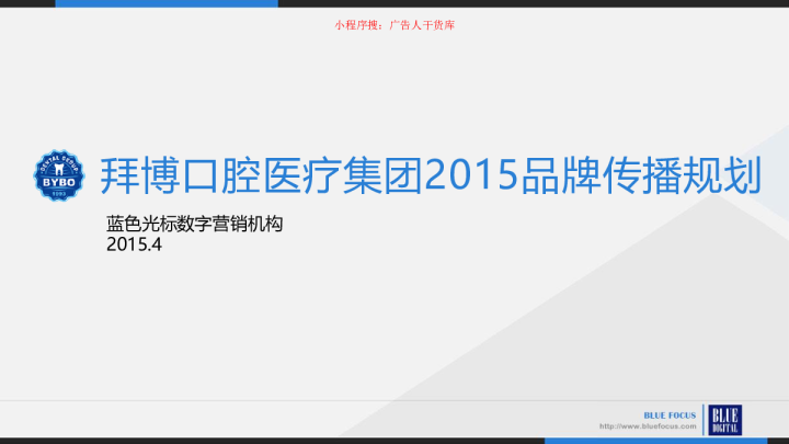 拜博口腔集团品牌传播规划 223P