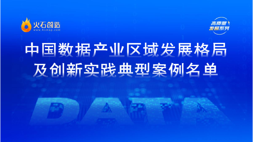 中国数据产业区域发展格局及创新实践曲型案例名单