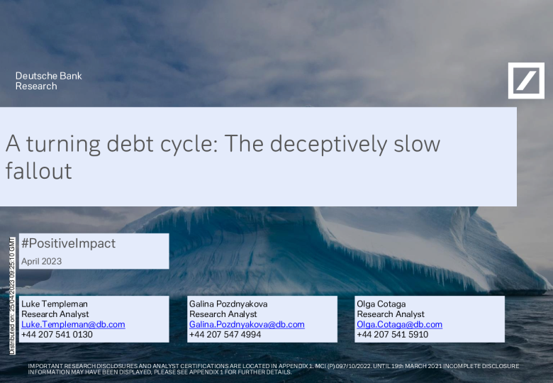 债务周期的转折：看似缓慢的后果