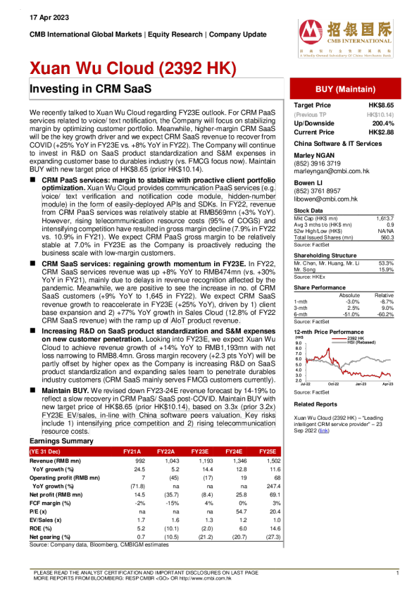 投资客户关系管理 SaaS