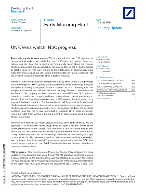 清晨运输UNPVena手表，NSC进展